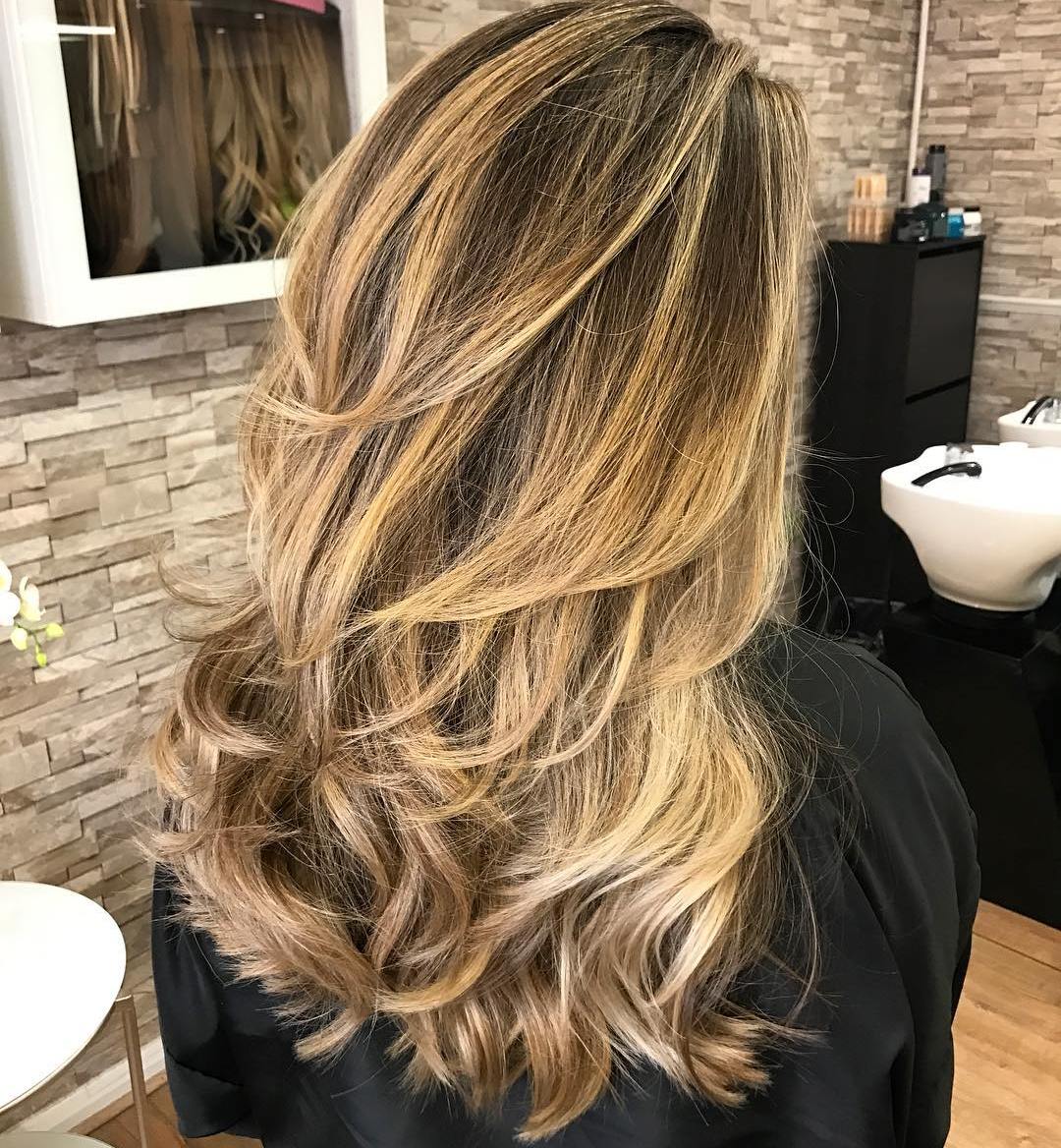 Curled Hairstyle for Long Thin Hair