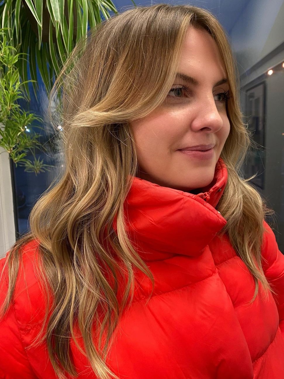 Flattering Curtain Bangs for Long Hair