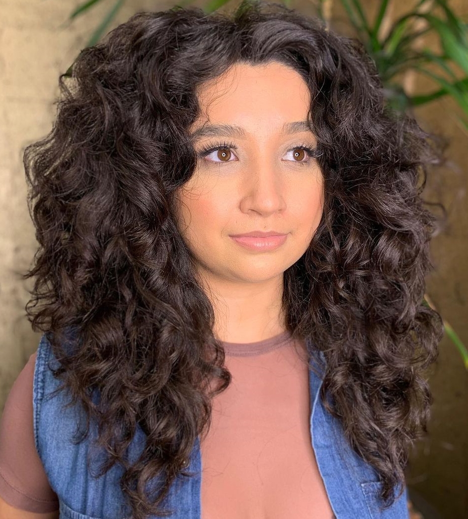 Rezo Cut for Long Thick Curly Hair