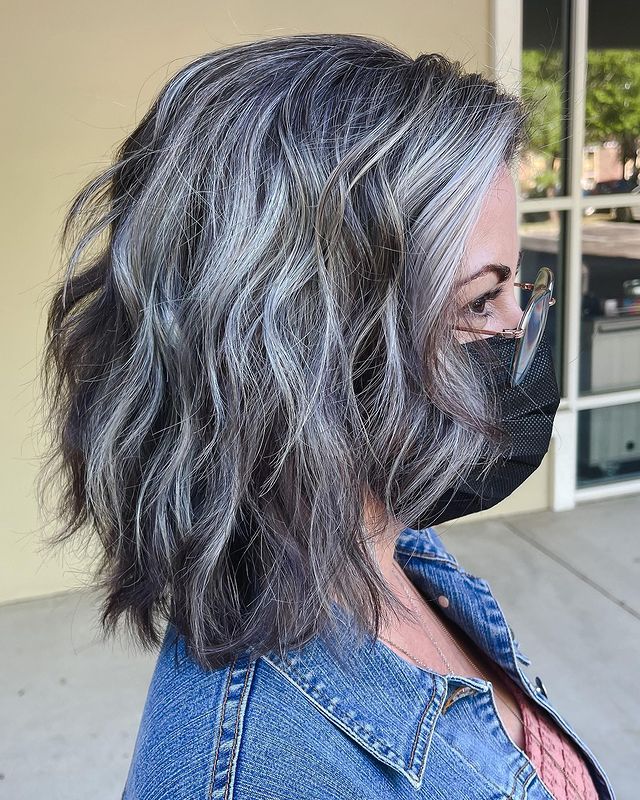 Going Gray with Salt and Pepper Balayage