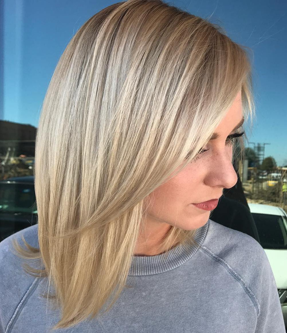 Haircut with Side Fringe for Straight Hair