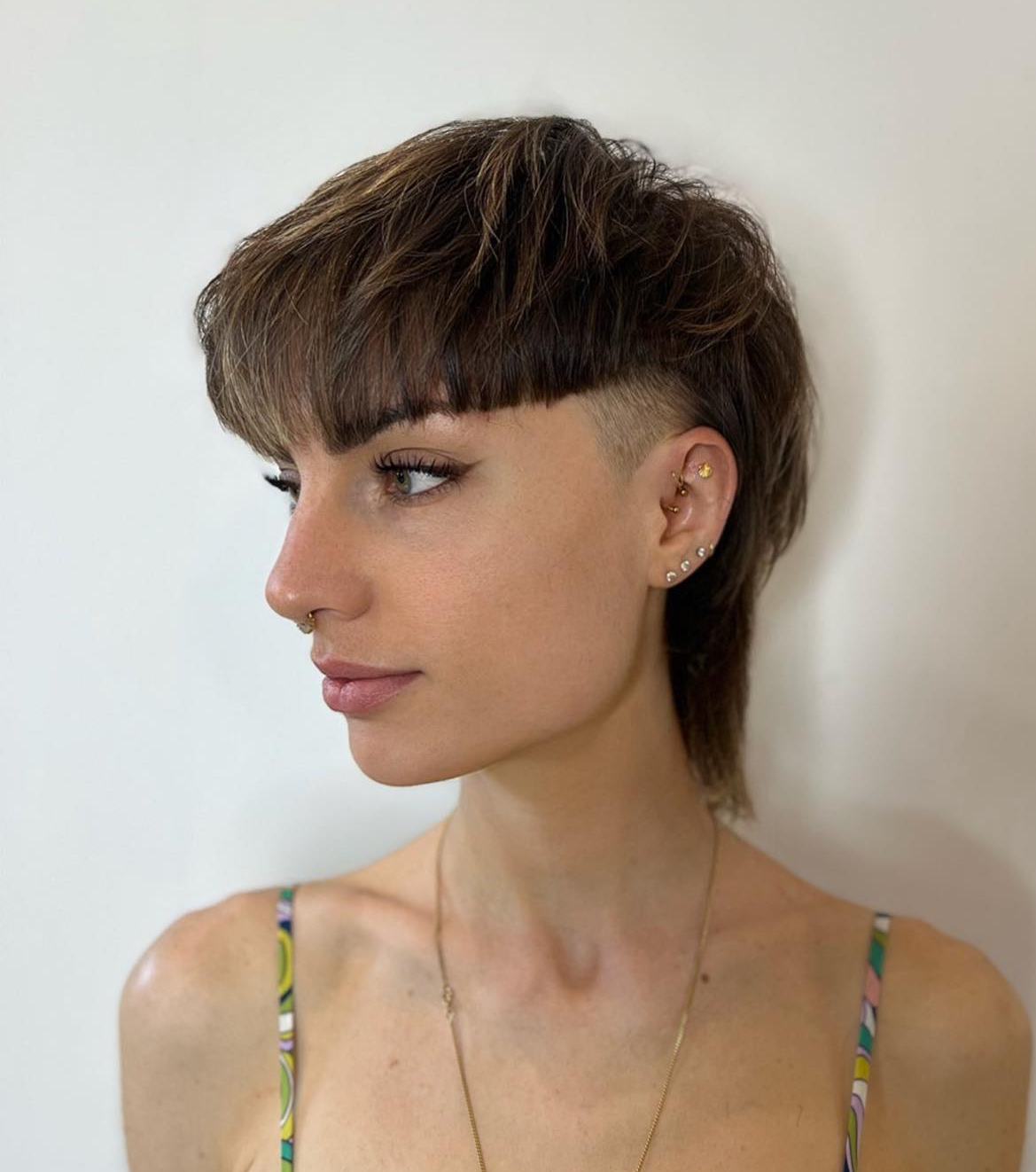 Grunge Short Shaved Wolf Cut