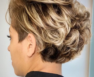 Short Haircut with Flipped-Up Layers