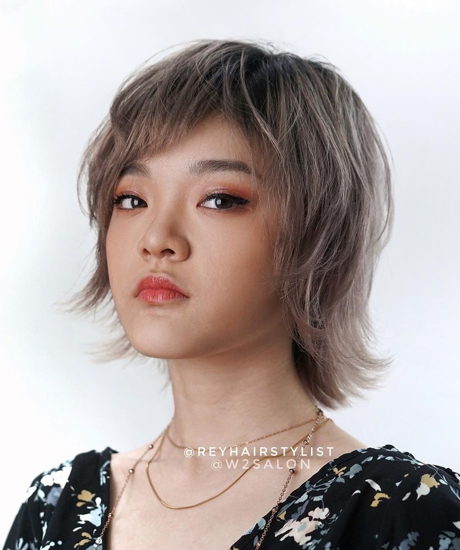 Short Wolf Cut for Chubby Faces