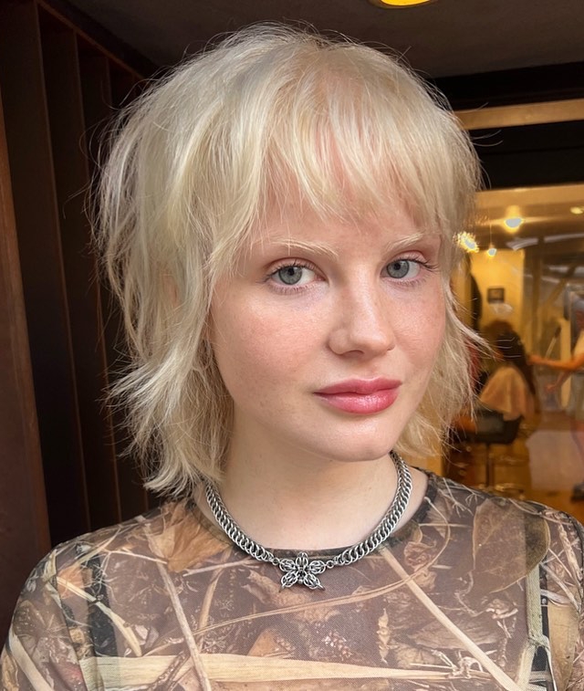 Fluffy Mullet for Thin Hair