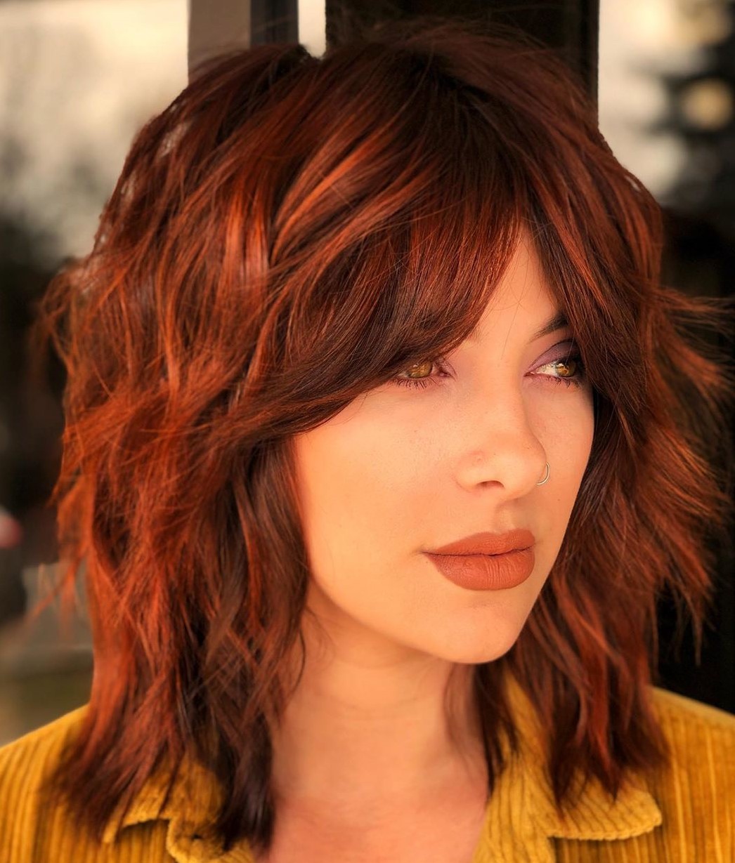 Low Maintenance Medium Hair with Curtain Bangs