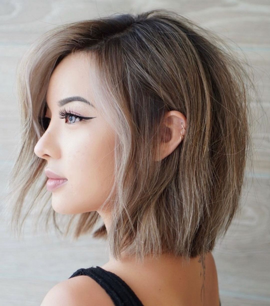 Creative Blunt Bob with a Side Part