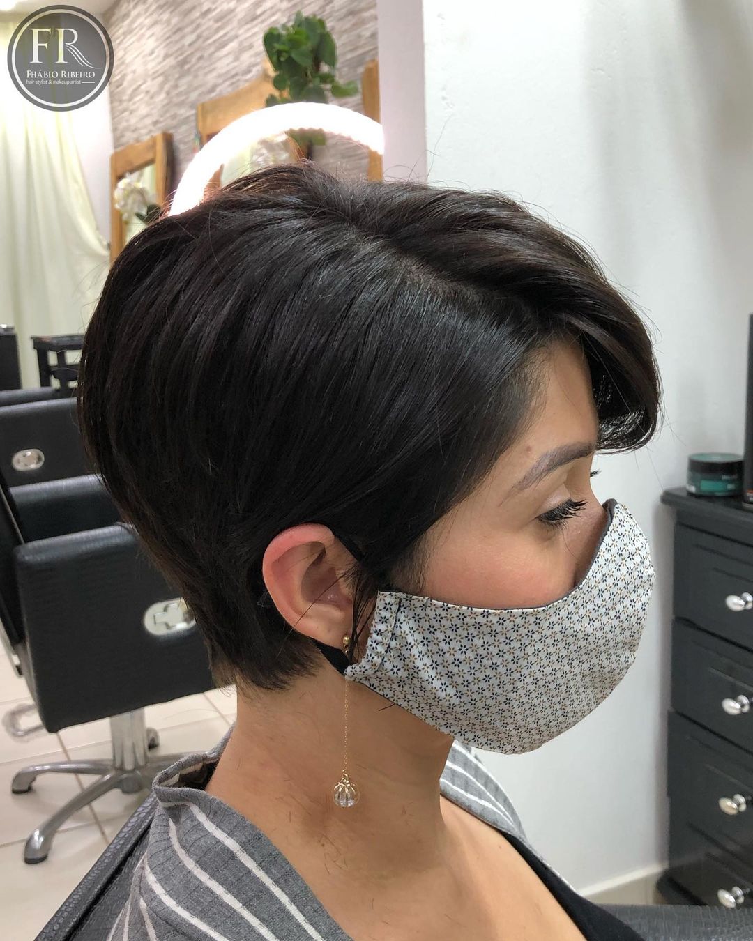 Short Brunette Bob for Fine Hair
