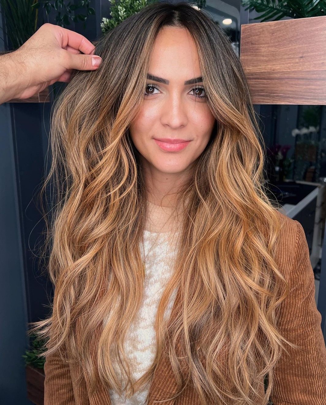Long Thin Hair with a Root Smudge