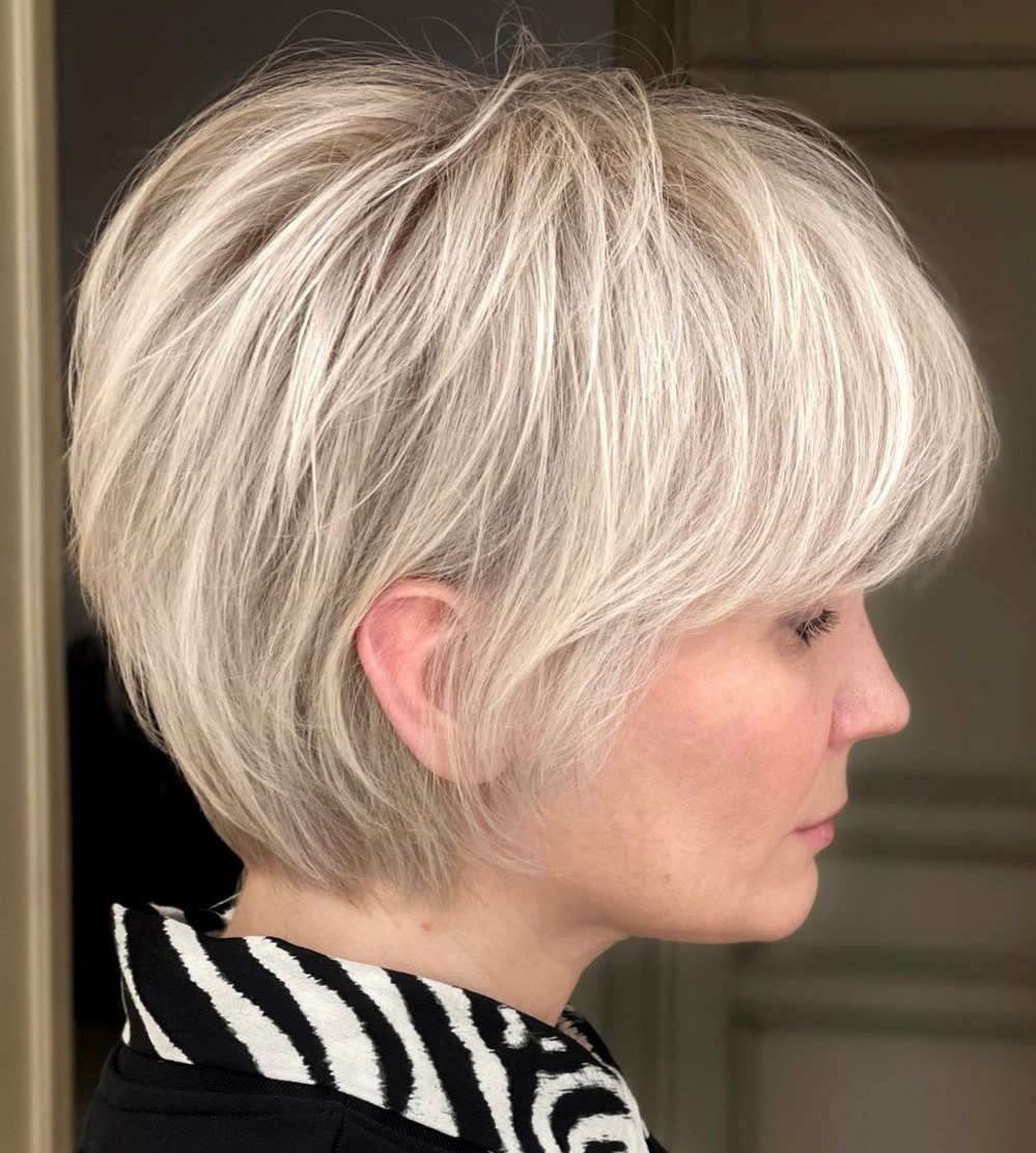 Short Wispy Blonde Cut 