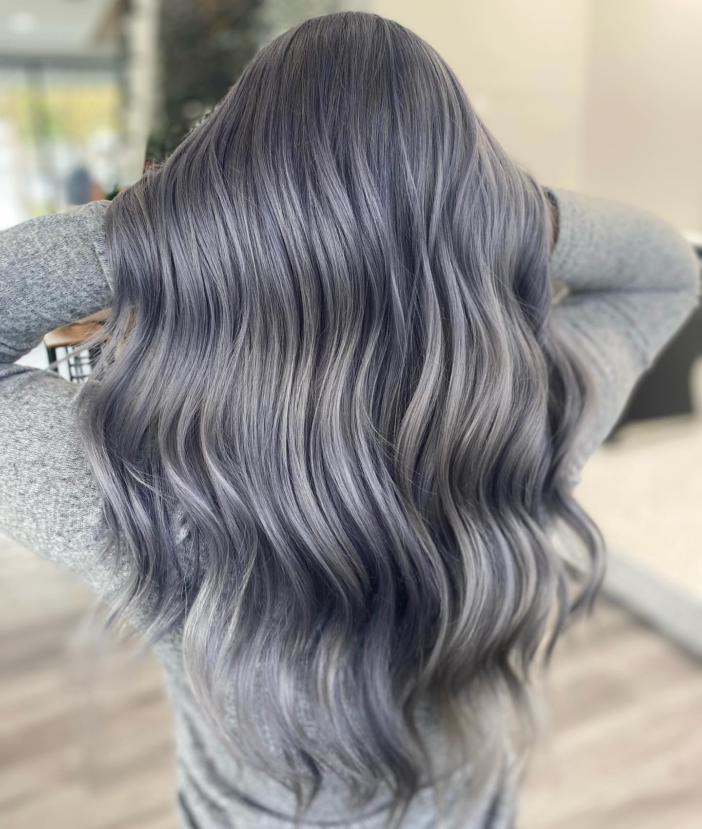 Dimensional Gray Balayage Hair