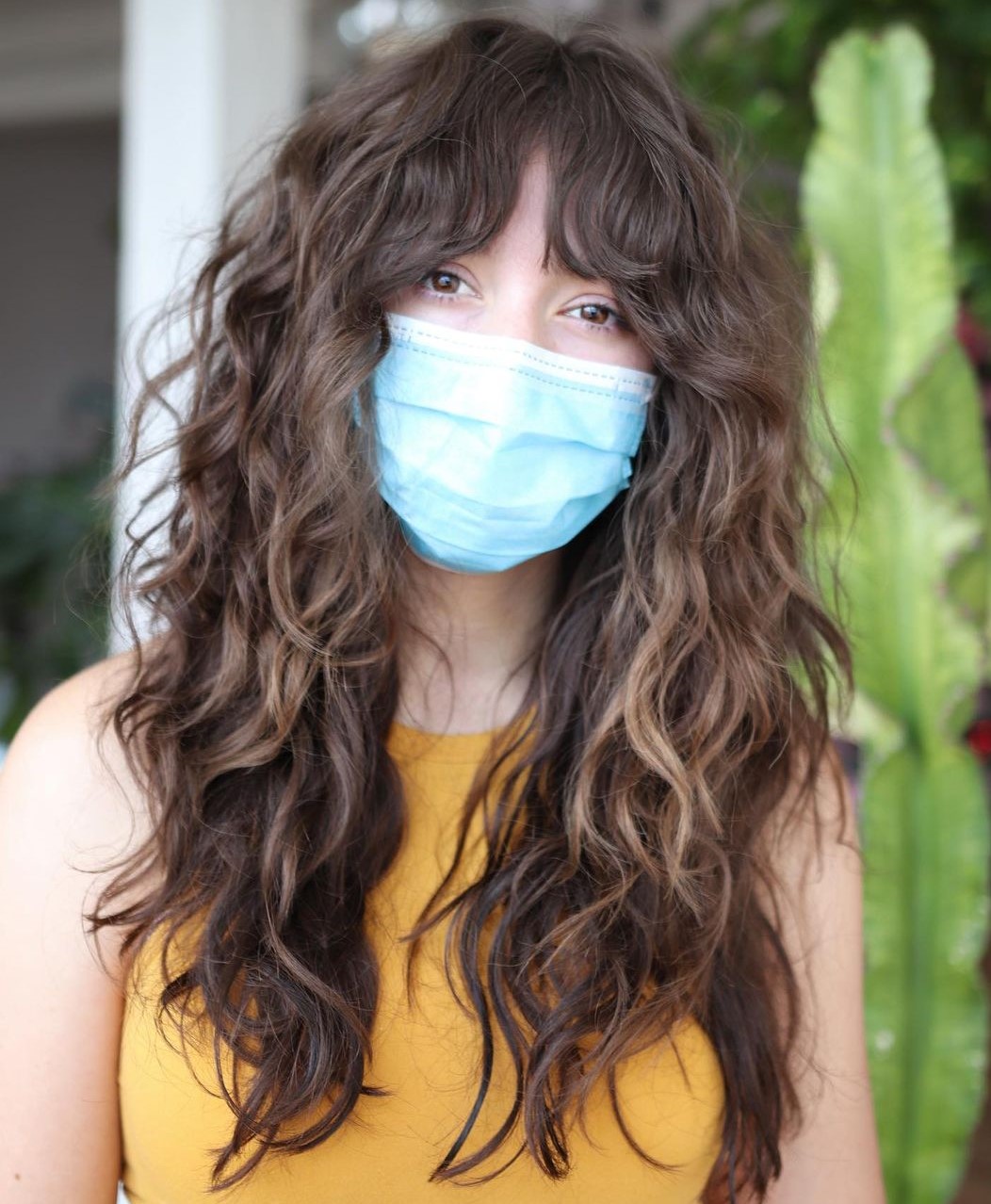 Shaggy Long Messy Hair with Bangs