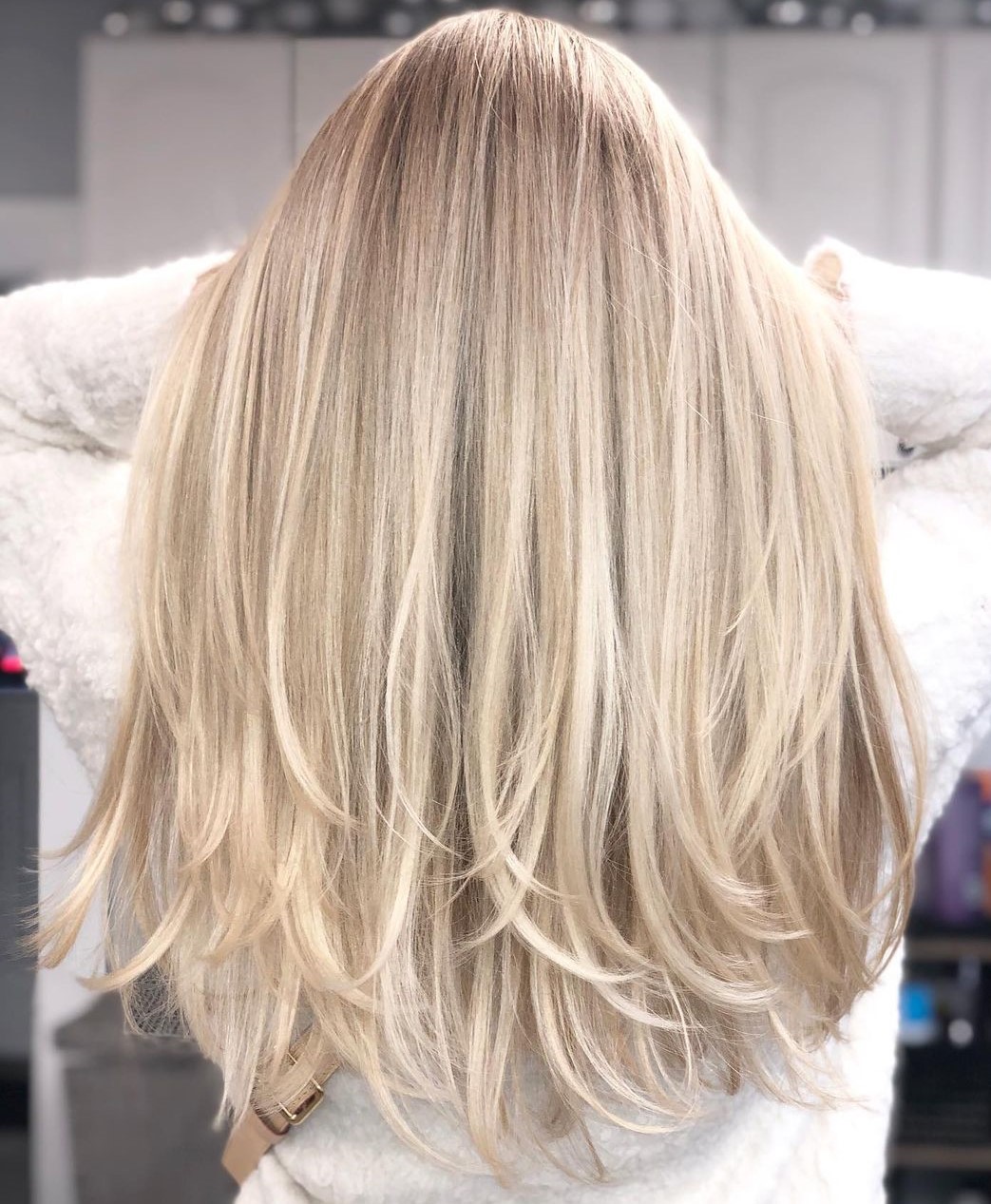 Long Haircut with Layered Ends