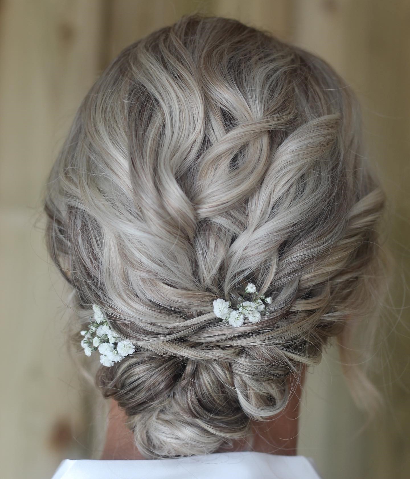 Wedding Messy Wavy Updo