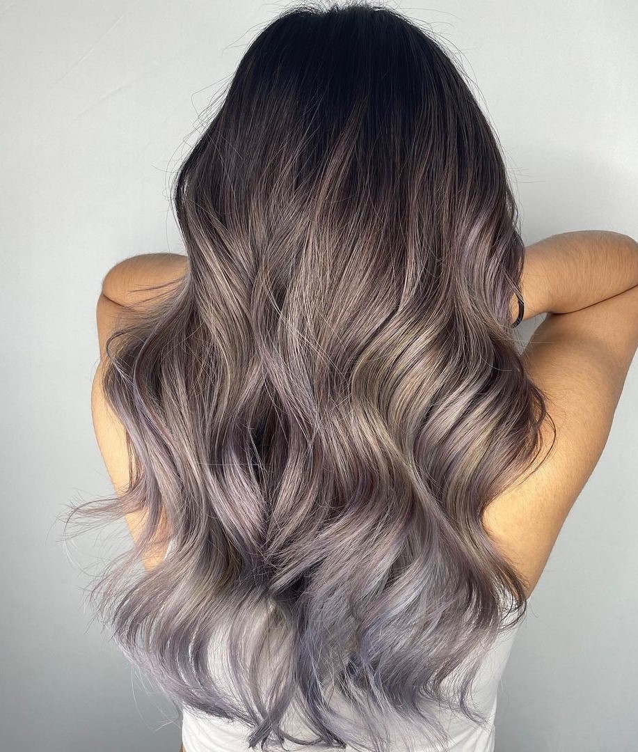 Mushroom Hair with Silver Tips