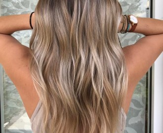 Pearl Blonde Color Melt Hair