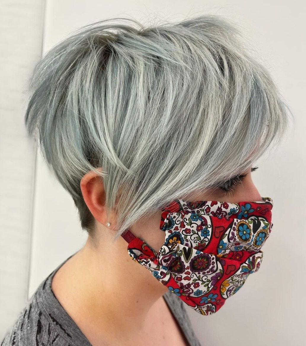 Shaggy Pixie with Highlights