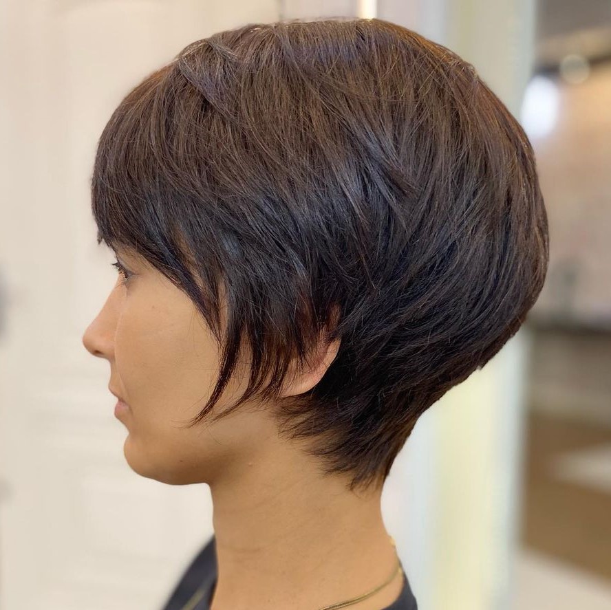 Women's Short Hairstyle with Layers