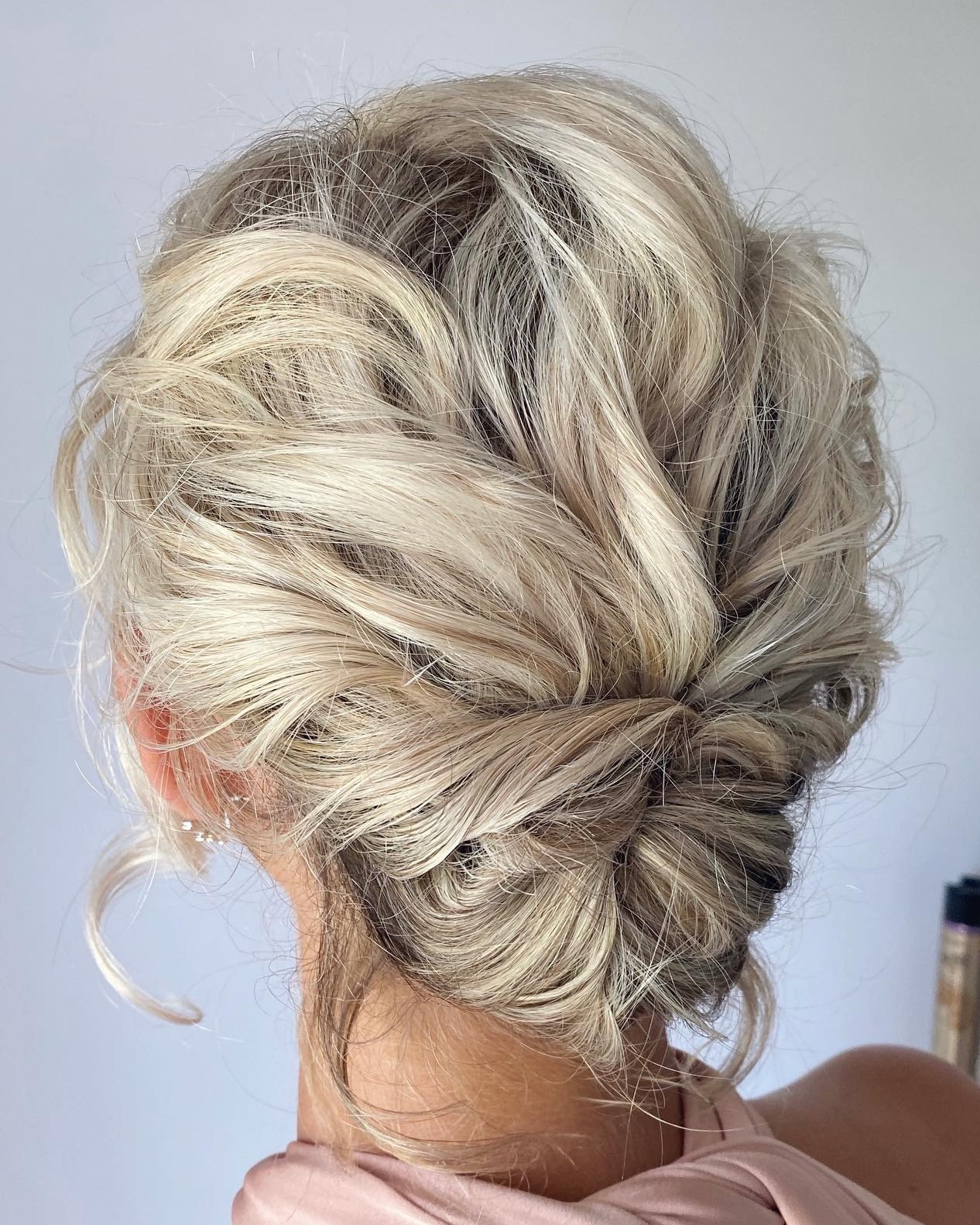 Messy Wedding Chignon Updo