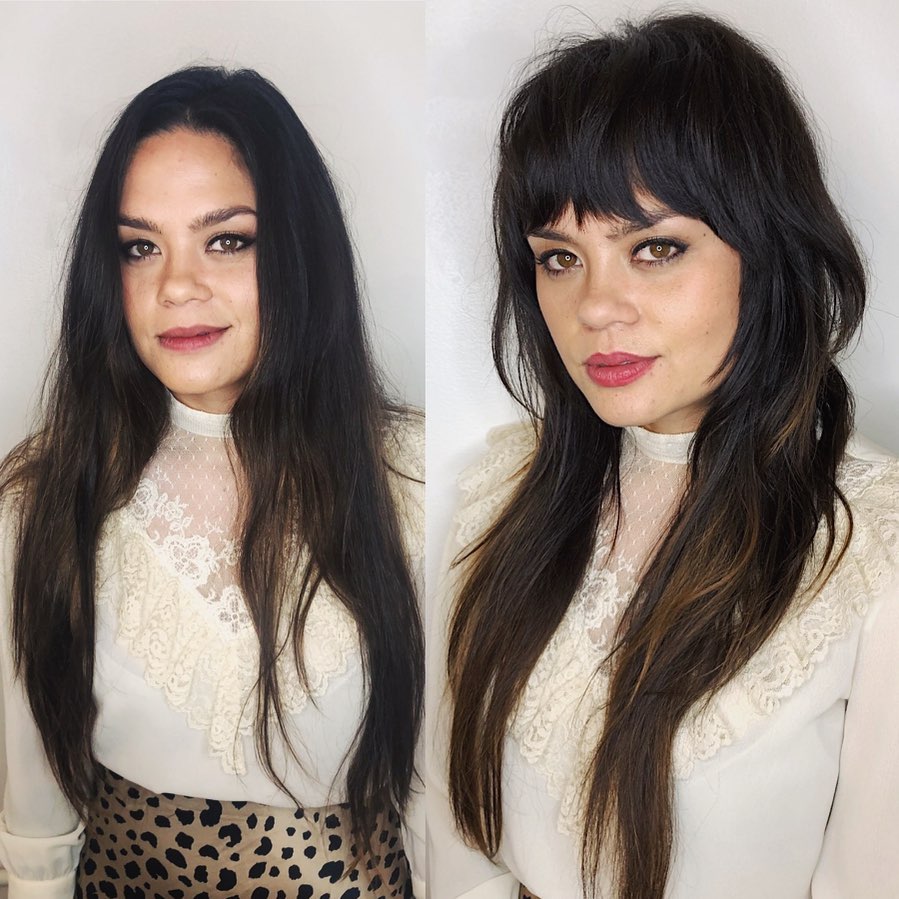 Jagged Bangs for Big Foreheads