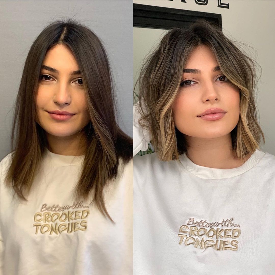 Blunt Sombre Bob Hairstyle