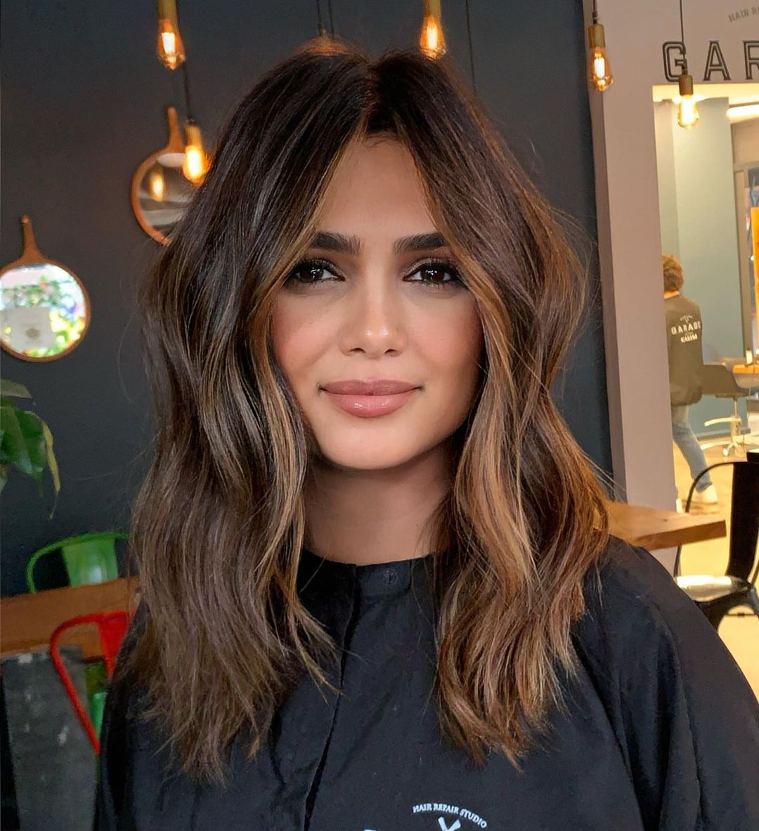 Bronde Money Piece for Thick Hair