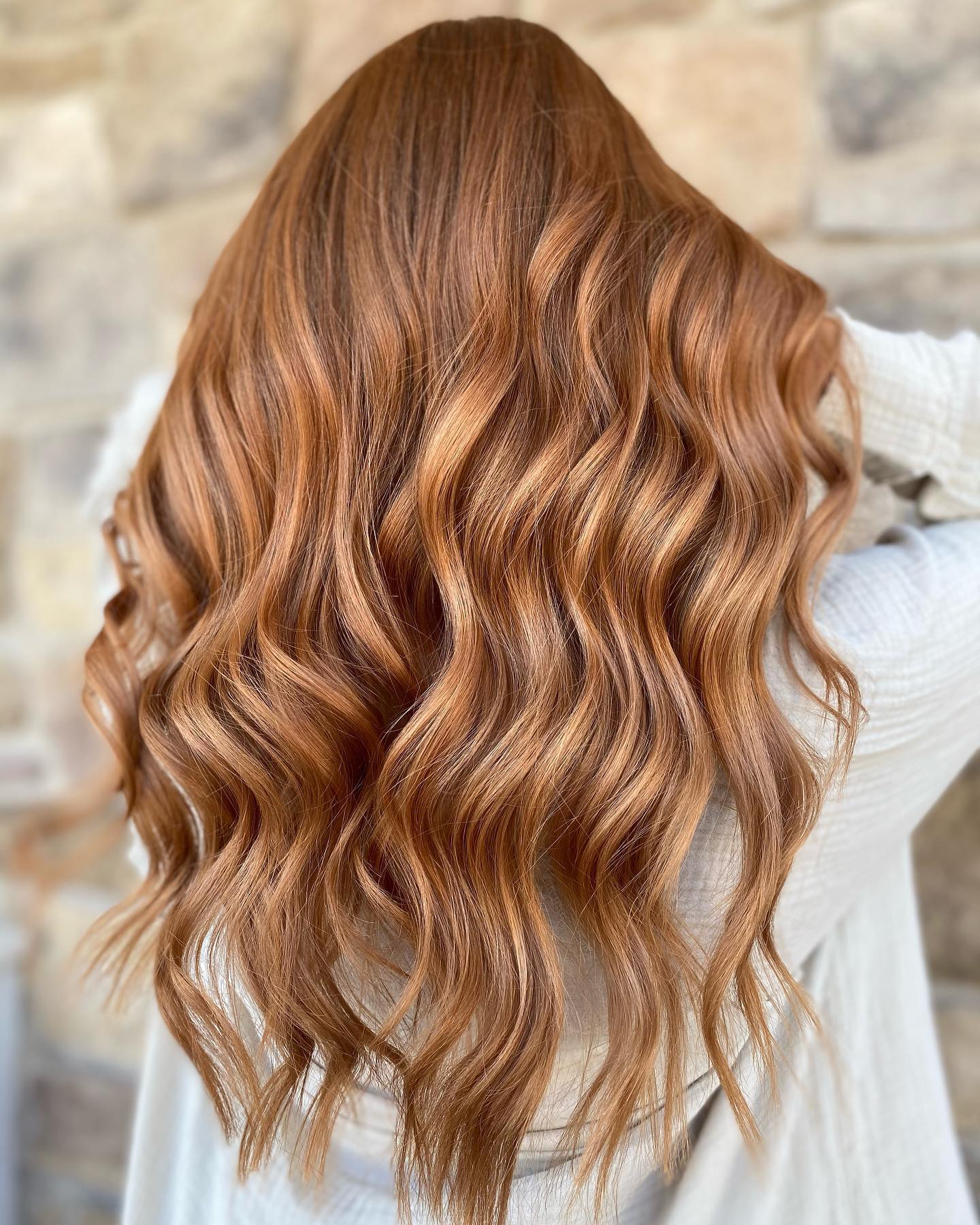 Fabulous Brown Hair with Strawberry Highlights
