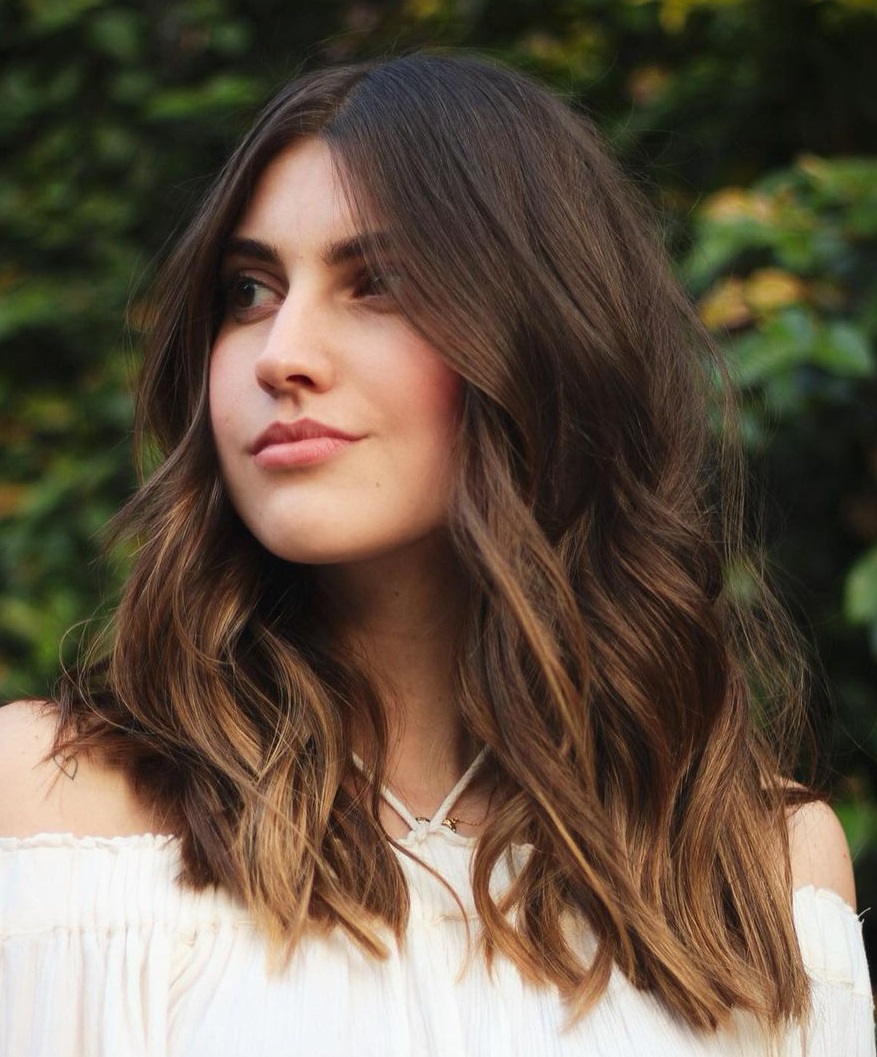 Long Haircut for Round Faces