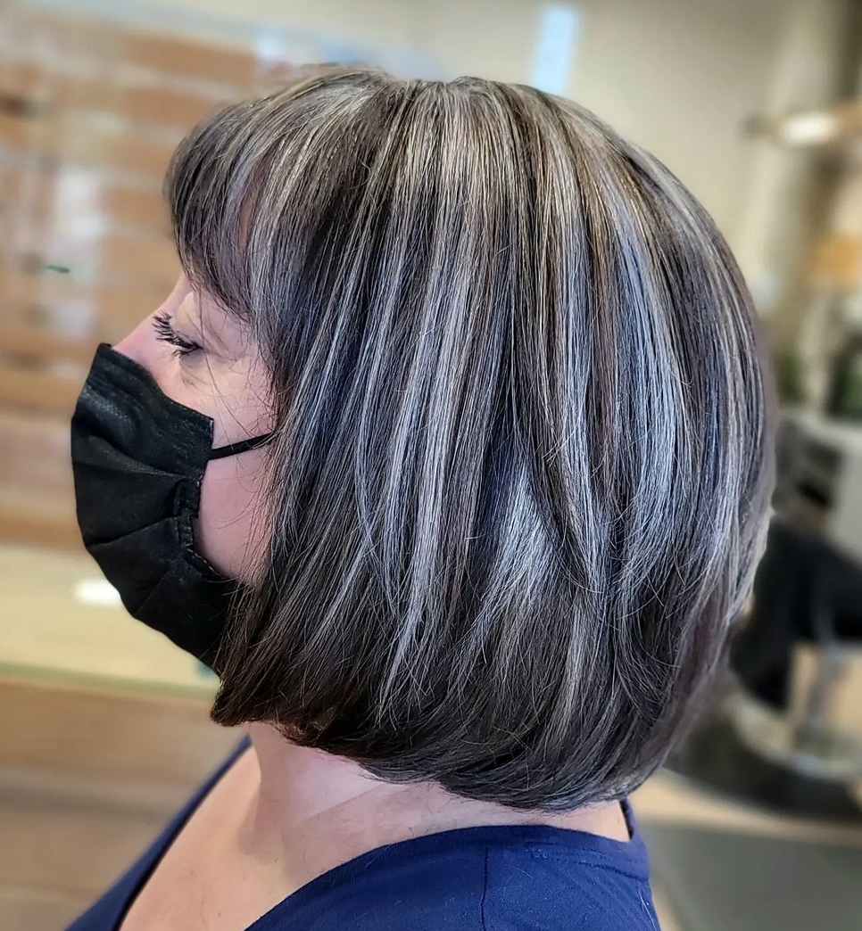 Dark Bob Gray Blending
