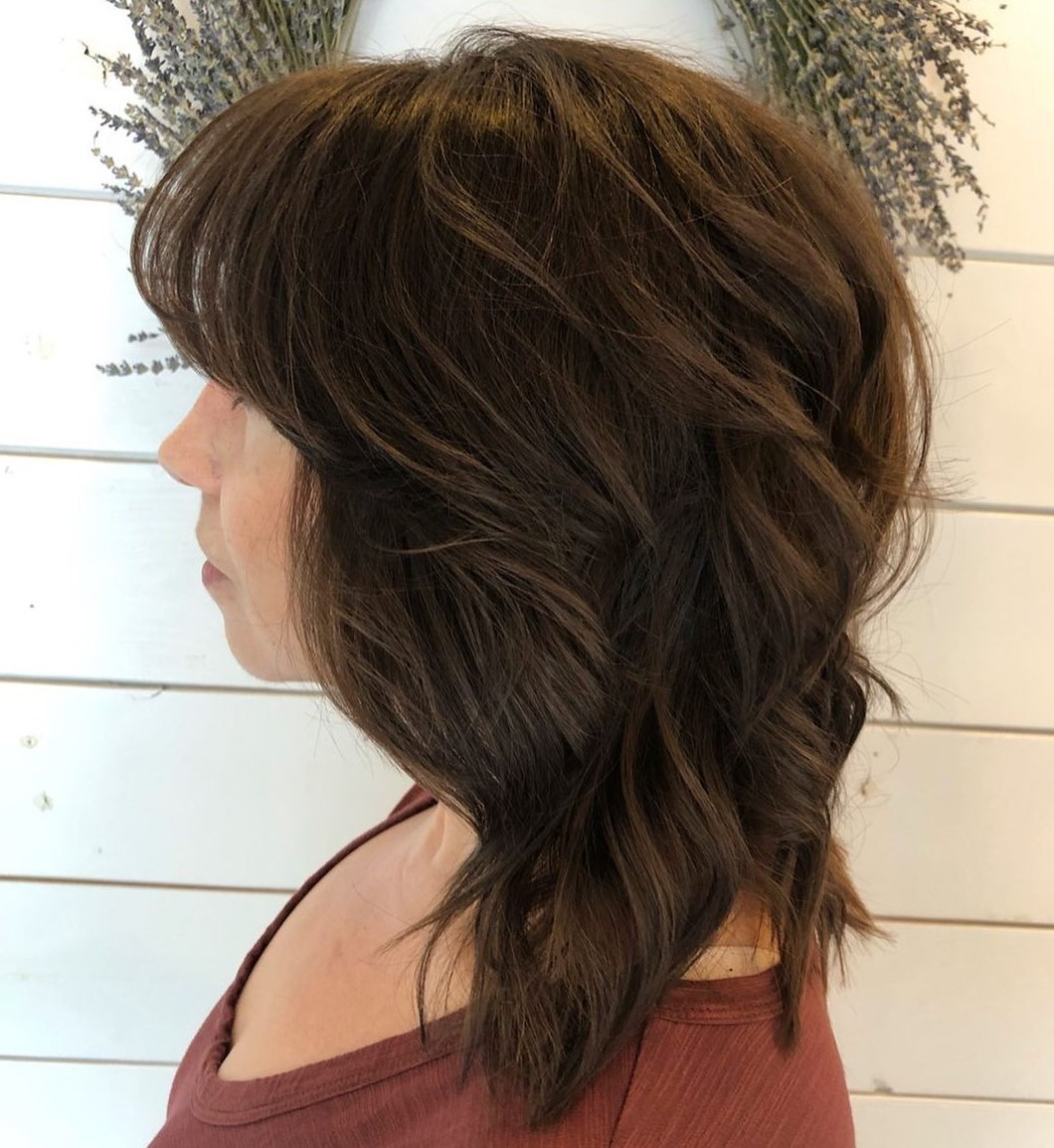 Blonde Graduated Shag with Face-Framing
