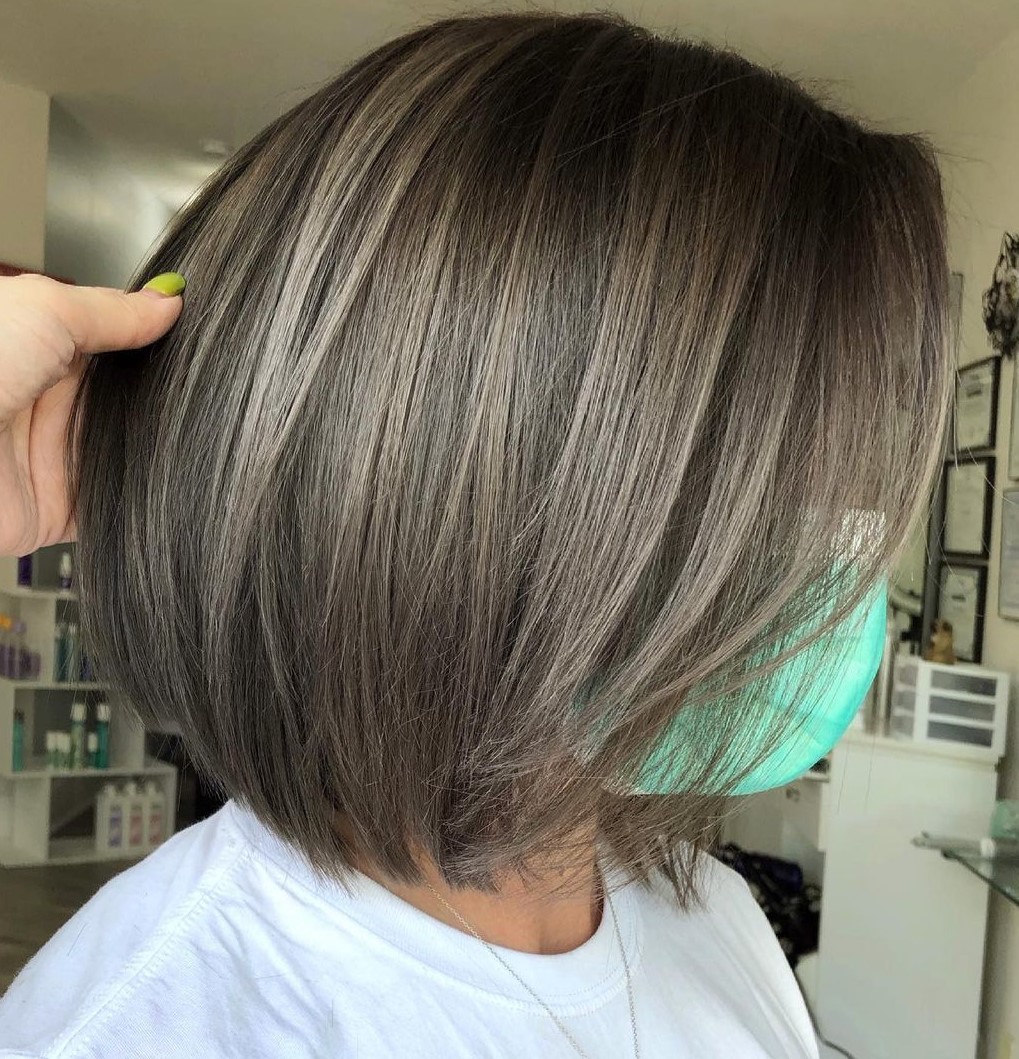 Mushroom Brown Bob with Lowlights
