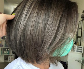 Mushroom Brown Bob with Lowlights