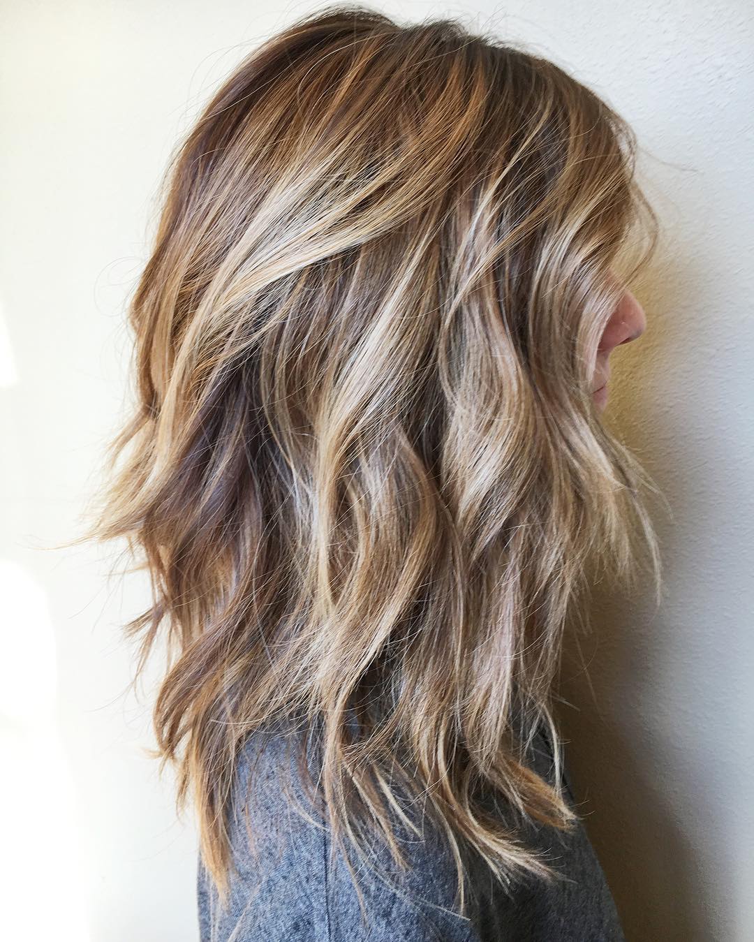 Medium-Length Cut with Shaggy Layers
