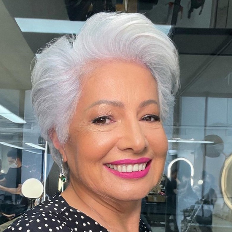 Over 50 Short Gray Hairstyle