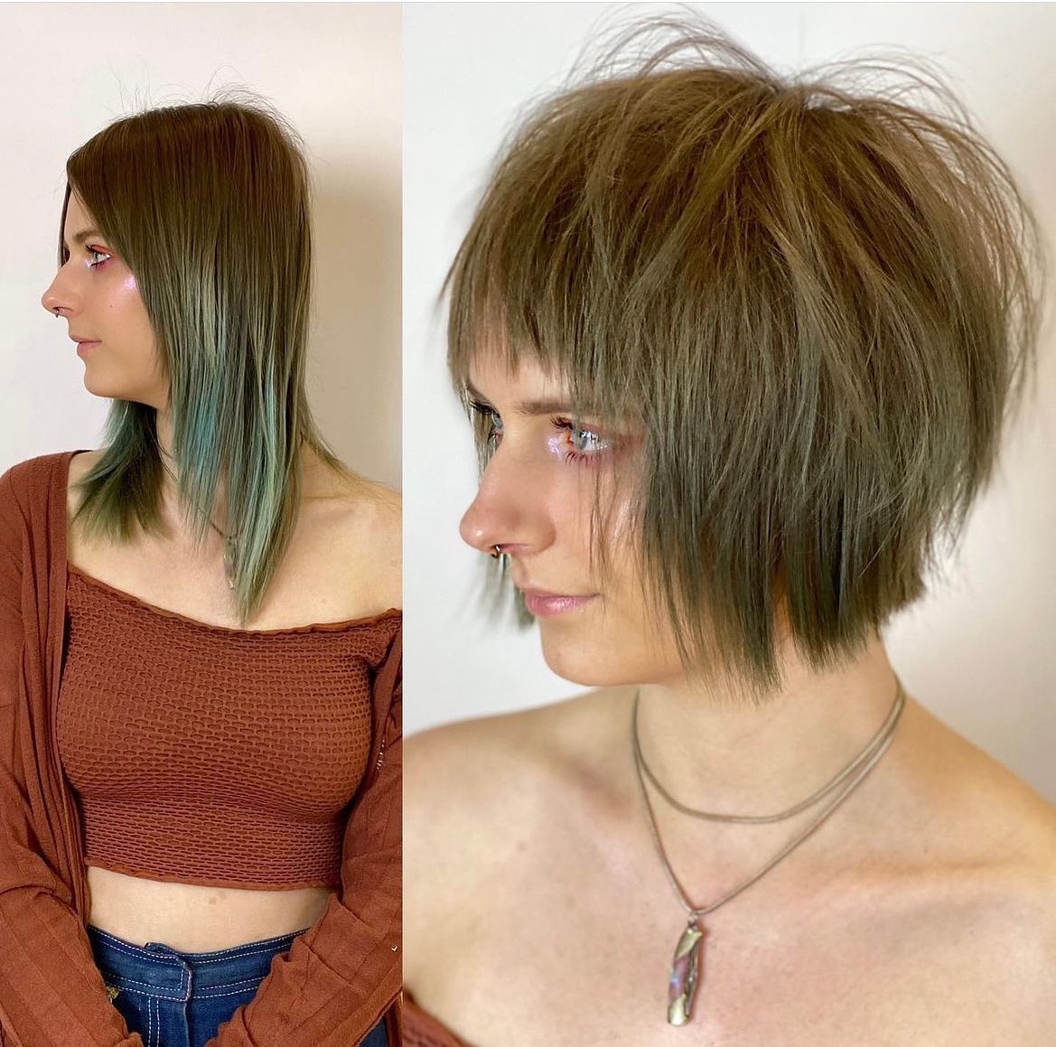 Thin Straight Fluffy Hair Before and After