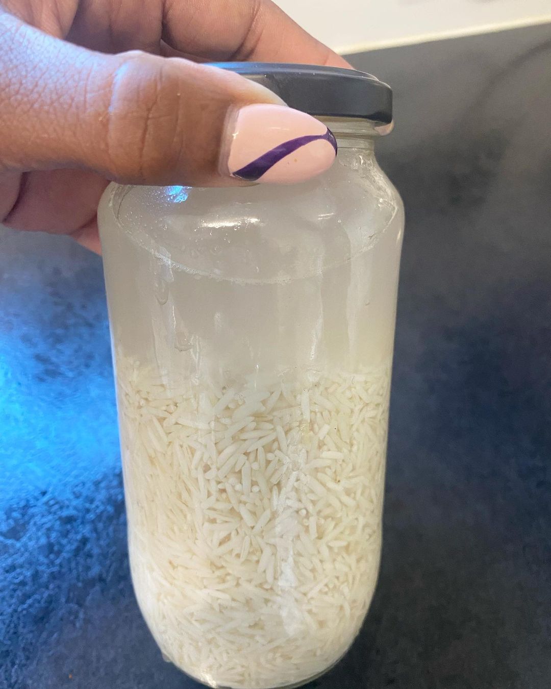 How Fermented Rice Water Looks Like